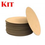 Kit 10 Unidades Sousplat  35cm - Mdf Cru 3mm