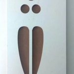 PLACA BANHEIRO FEMI.4 17X9,5X0.6CM