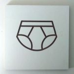 PLACA BANHEIRO MASC.12 14X14X0.6CM