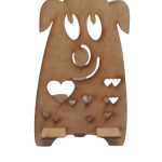 PORTA CEL CACHORRO CORAÇÃO 10X17 CM