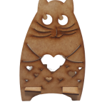PORTA CEL GATO CORAÇAO 10X17 CM