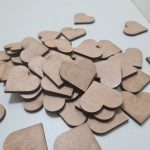 APLIQUE CORAÇÃO 3CM 100 UNIDADES