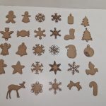 ENFEITES DE NATAL EM MDF 30 MODELOS 7CM APLIQUE